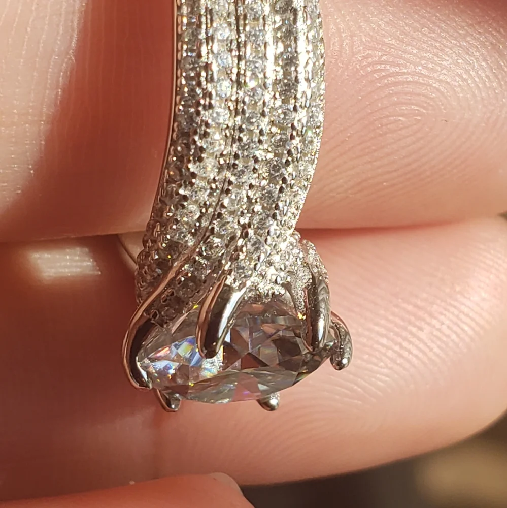 CERTIFIED S925 3.0CT MOISSANITE RING - Picture 5 of 9